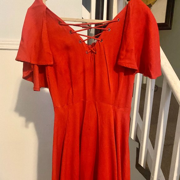 Red, Mini Dress - Picture 1 of 3